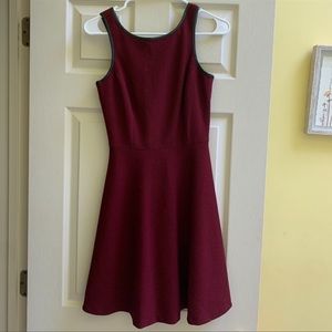 Deep Red Tahari A-Line Dress Size 8